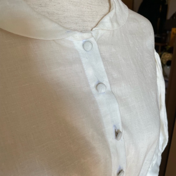 Little Women Atelier Meg Dress 3/4 Length Sleeve in White - Picture 9 of 15